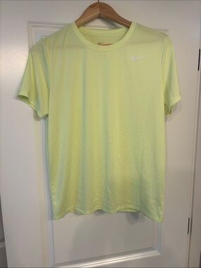 Nike Women’s Light Neon Yellow Short-Sleeve Performance Tee
